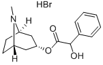 alpha-Hydroxybenzeneacetic acid 8-methyl-8-azabicyclo[3.2.1]oct-3-yl ester hydrobromide(51-56-9)